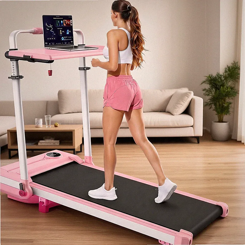 Laufband Elektrisch Walking Pad mit Steigung für Zuhause Klappbar bis 150 kg DE