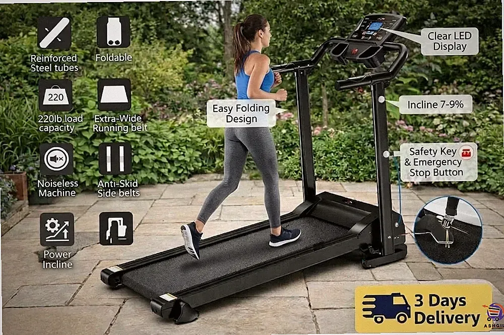 Laufband faltbar Laufen Gehen und Joggen für Fitnessstudio Büro Zuhause UK Maschine