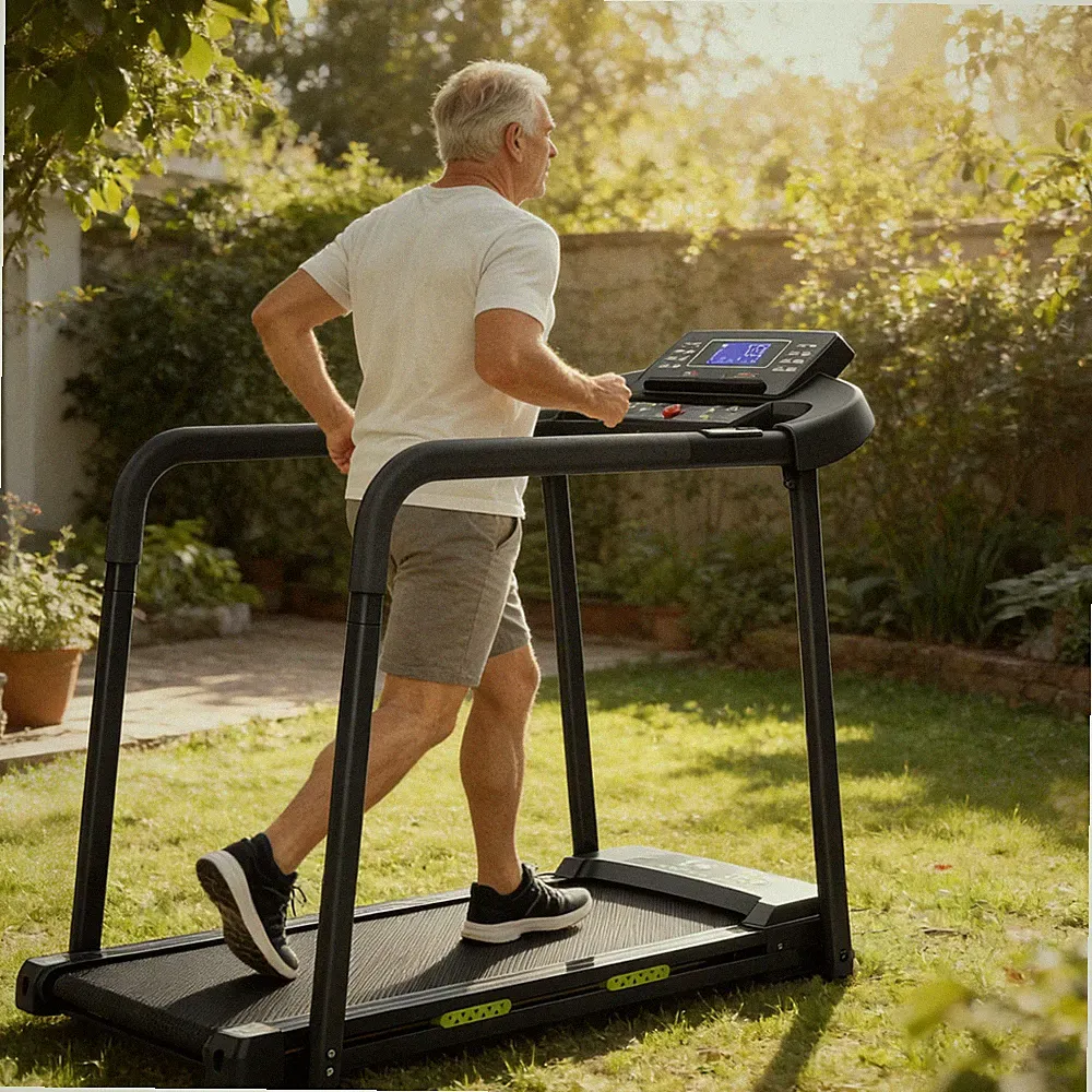 Laufband für Senioren Heimtrainer App Elektrisch Klappbar Walking Pad bis 120kl1