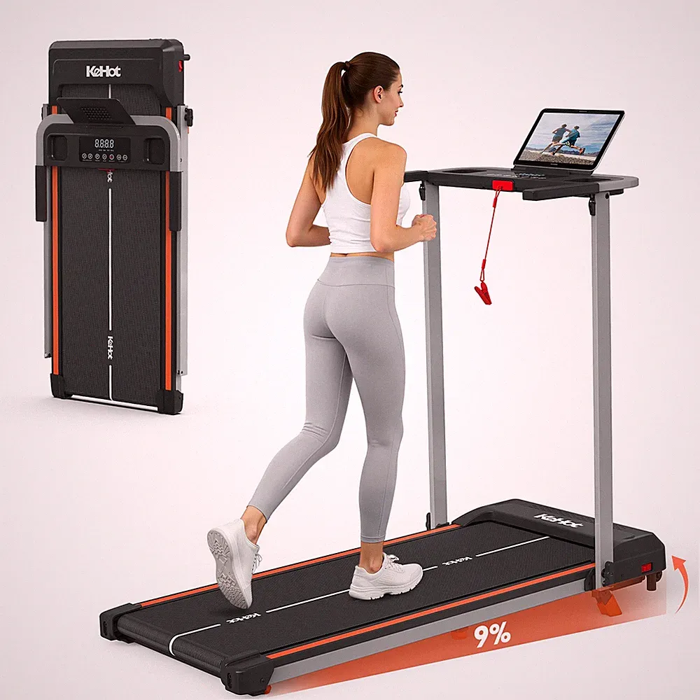 Laufband für zuhause,1-12 km/h, Mit Bluetooth,LED-Display, Leise & Klappbar