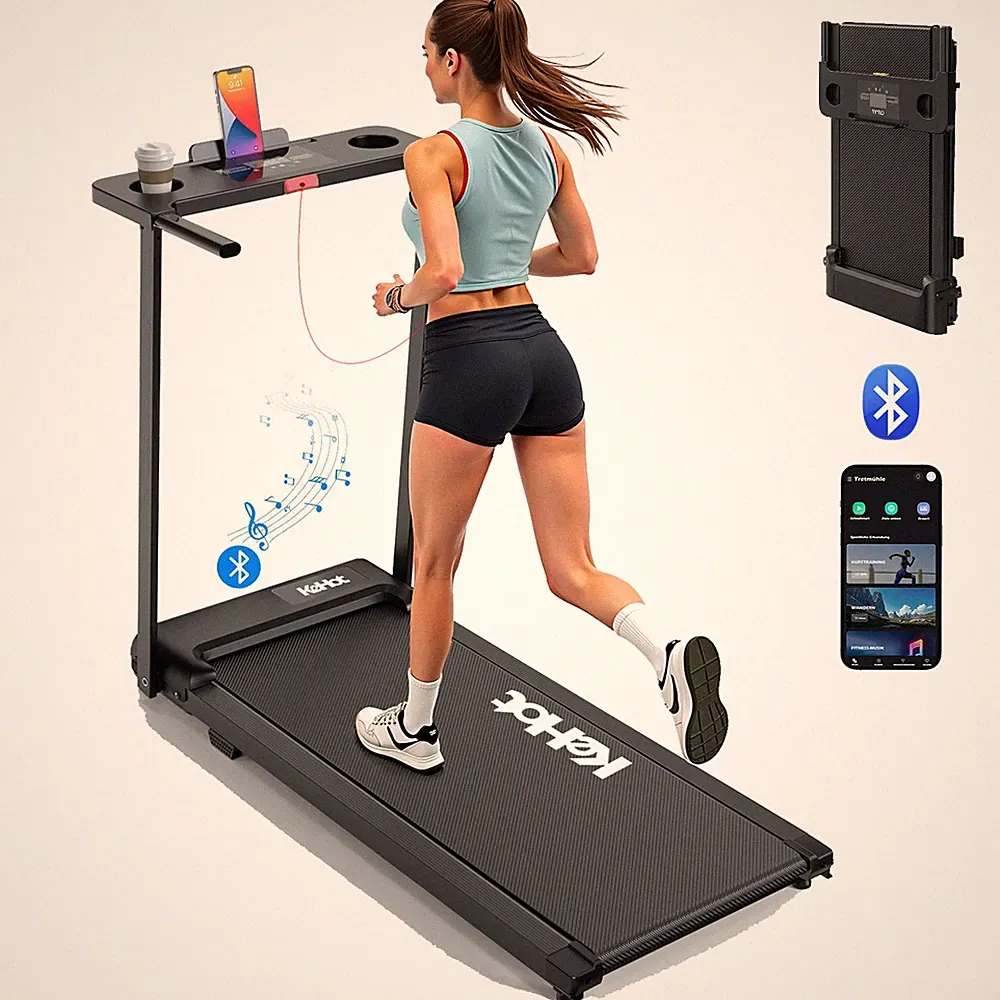 Laufband für Zuhause 2,5 PS Klappbar LED Bluetooth bis 136 kg