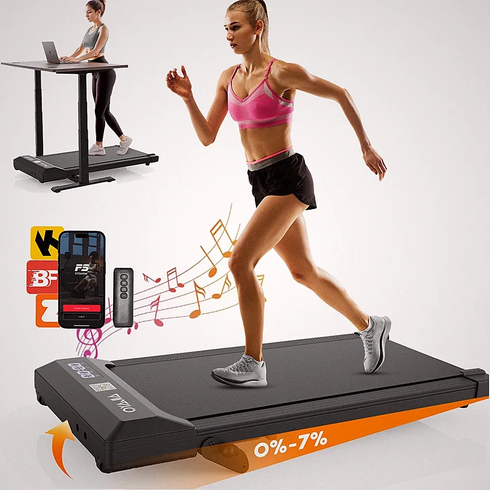 Laufband für Zuhause Klappbar 1-6 km/h 100kg 4 in 1 Leises Laufband