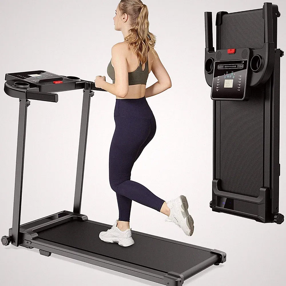 Laufband für Zuhause Klappbar 10Km/h Fitness Treadmill elektrisch kompakt