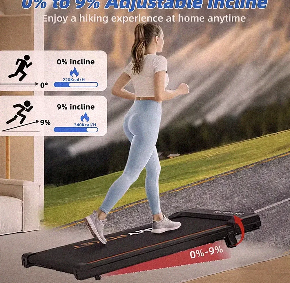 Laufband für Zuhause Klappbar 120kg Walking/Jogging Pad 1-8 Km/h