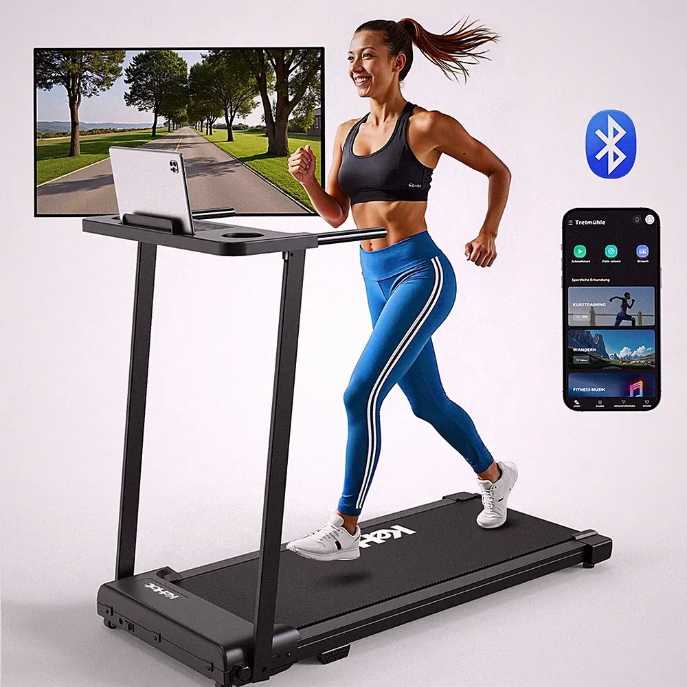 Laufband für Zuhause klappbar mit Handlauf 2PS,1-12km/h, 150 kg,für Zuhause,Büro