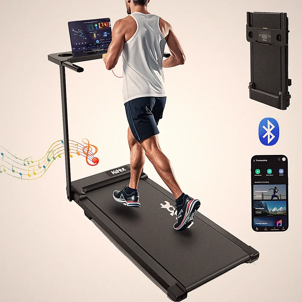Laufband für Zuhause klappbar mit Handlauf 2PS,1-12km/h, 150 kg,für Hlawzgaaovfz