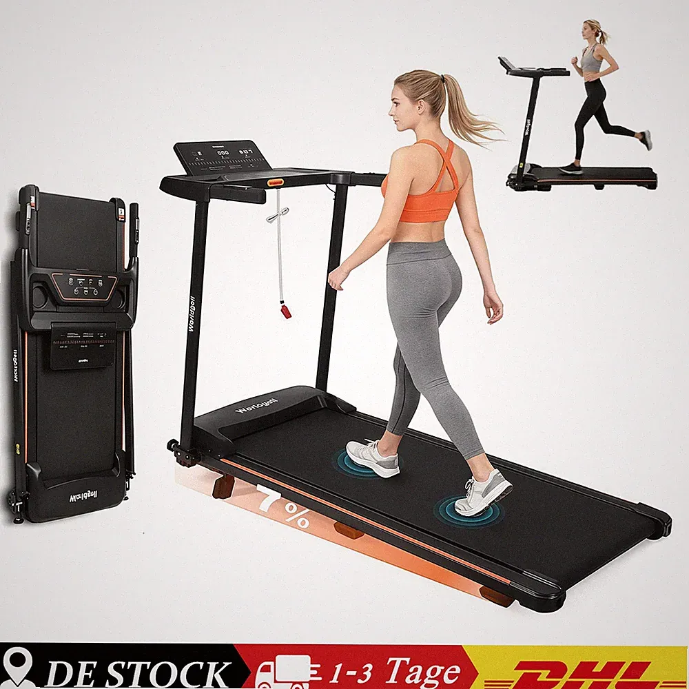 Laufband für zuhause Leise & Klappbar 1-14 km/h Walking Pad LED-Display 90kg