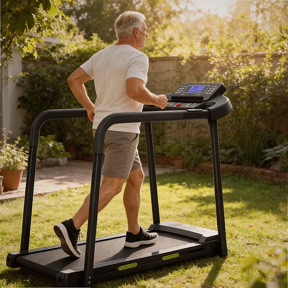 Laufband für Zuhause mit Handlauf für Senioren Laufband Klappbar 120kg Tragkraft