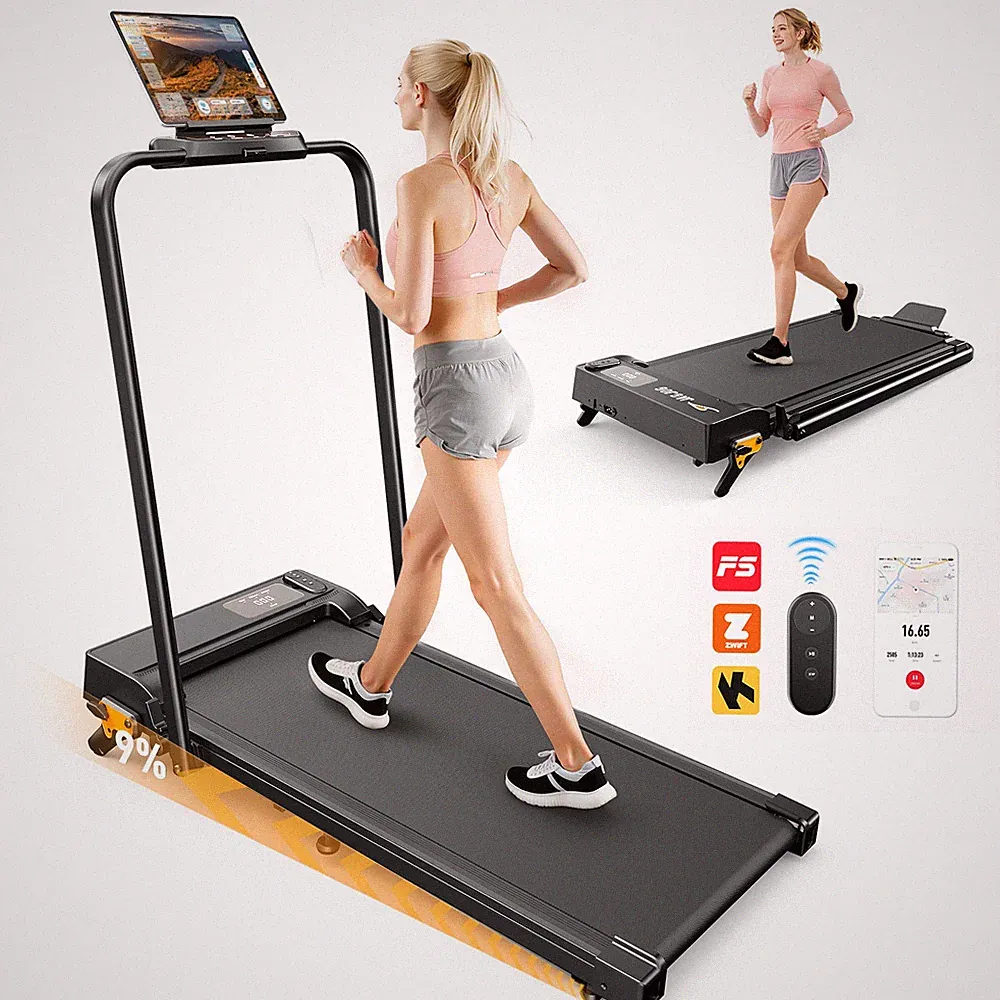 Laufband für Zuhause mit Steigung APP Elektrisch Klappbar Walking Pad bis 150kg