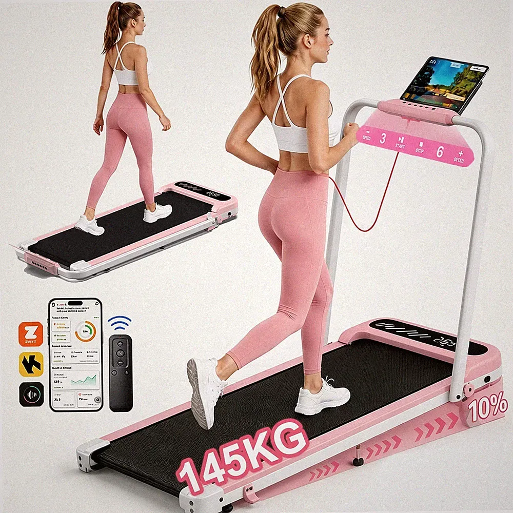Laufband für Zuhause mit Steigung Elektrisch Klappbar Walking Pad APP bis 145kg