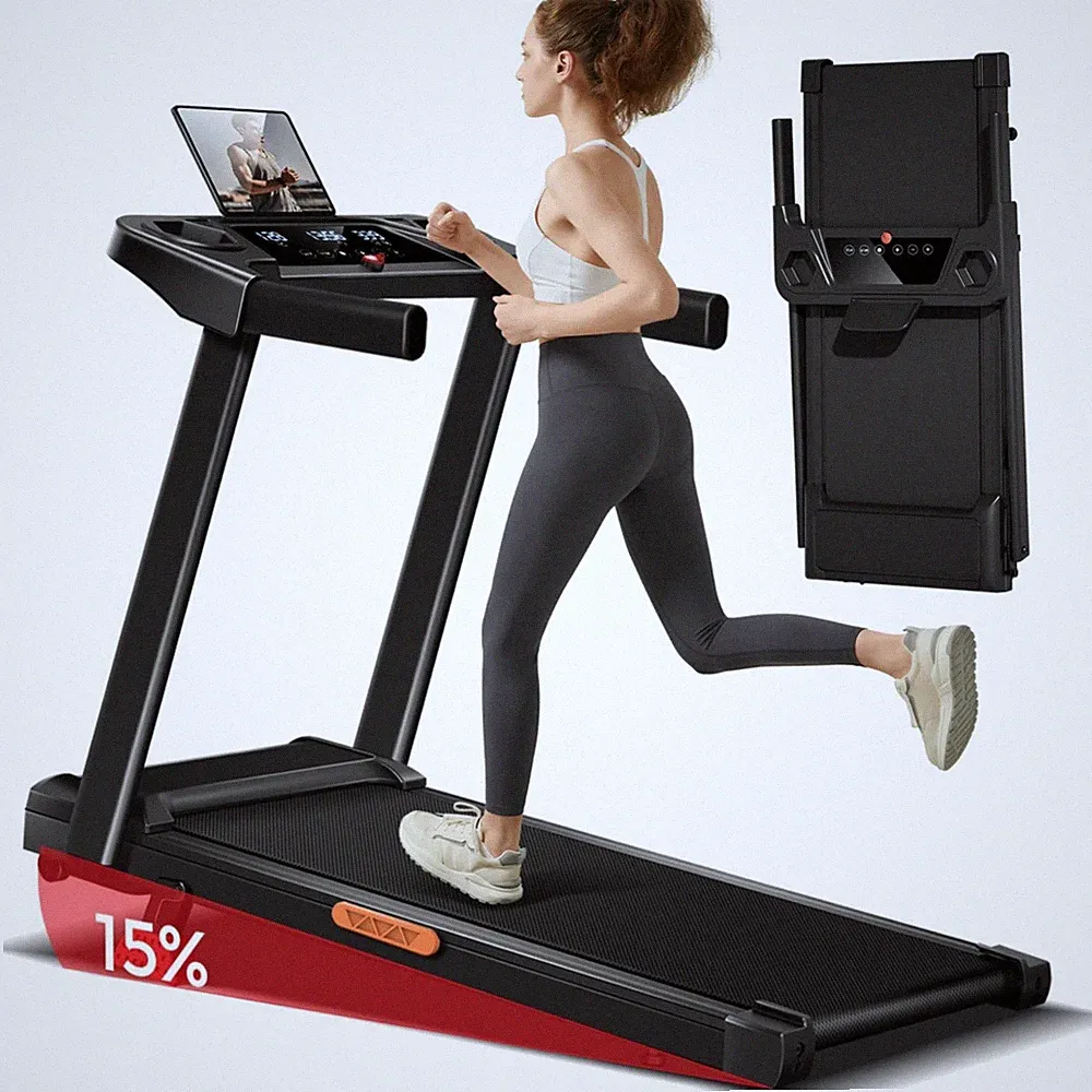 Laufband Heimgebrauch 3PS 12KM/H klappbar Steigung 15% Dämpfung