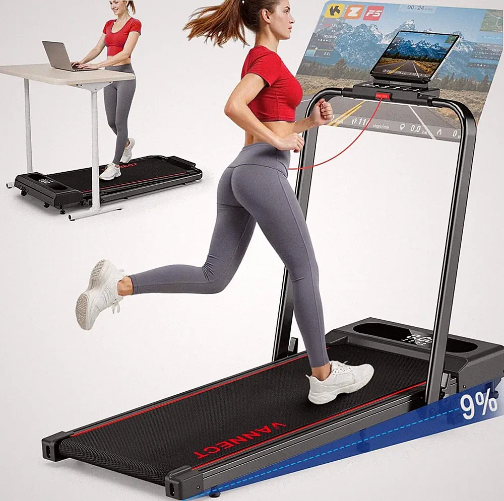 Laufband Klappbar 1-12 km/h 9% Steigung Ultra-Leise LCD-Display bis 150 kg