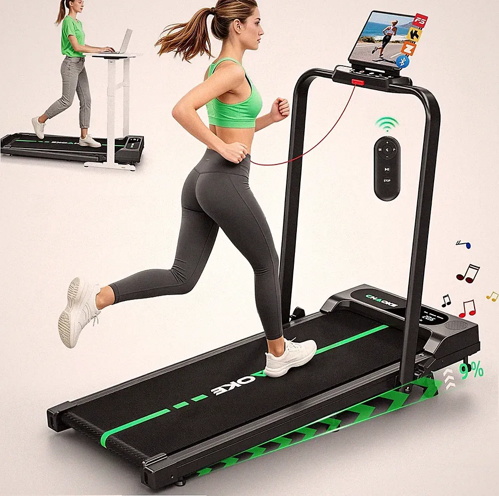 Laufband klappbar 12km/h 5-in-1 mit App Lautsprecher 2,75HP bis 160kg
