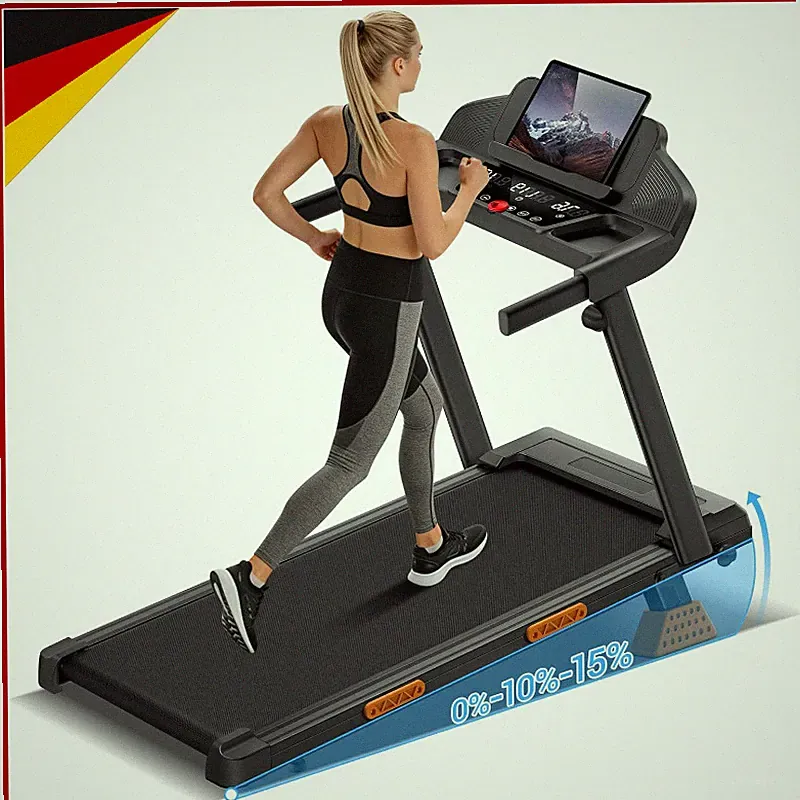 Laufband Klappbar 15% Steigung 12KM/H 3,0PS Motor LED Anzeige 136 kg Tragkraft