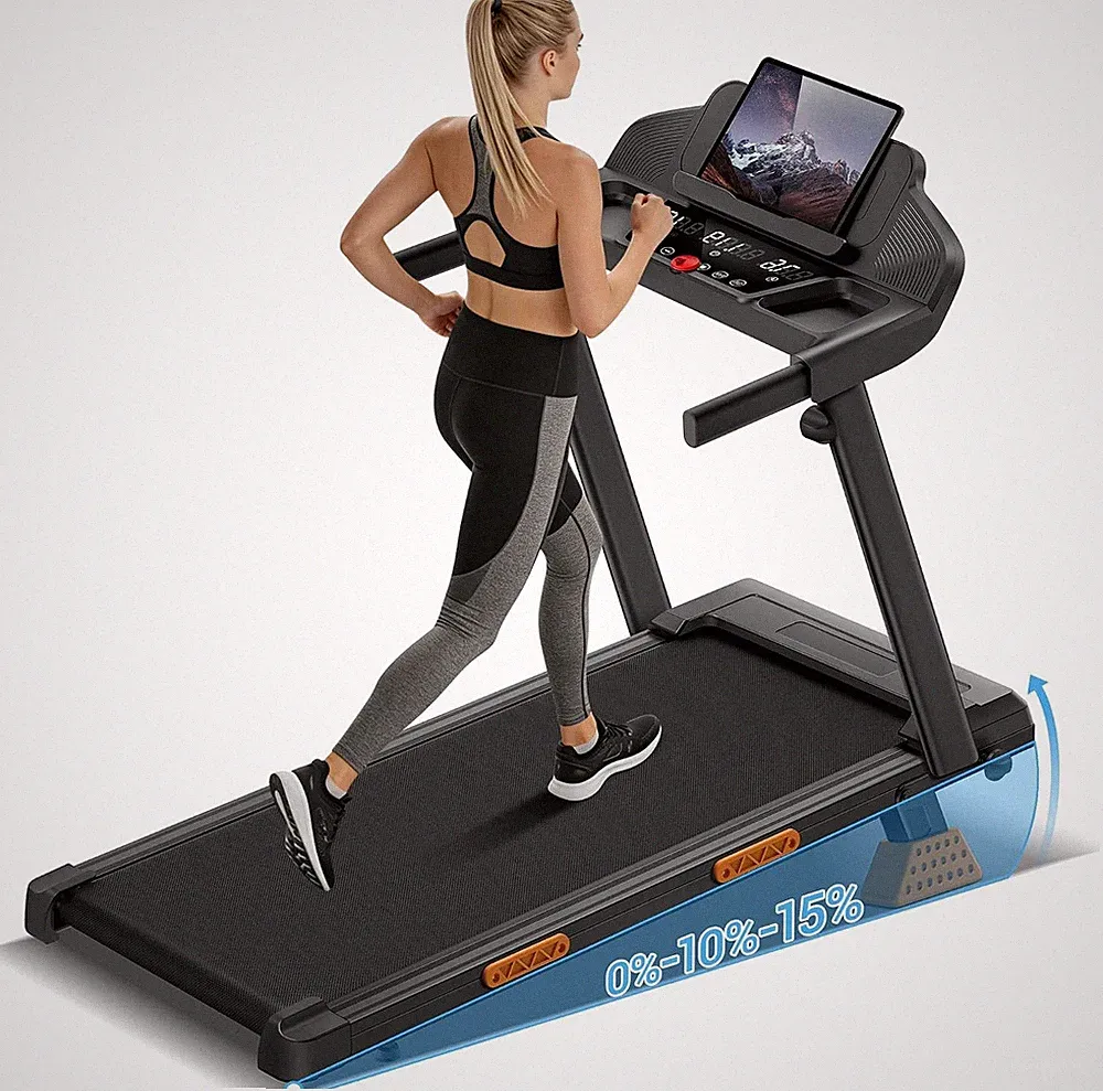 Laufband Klappbar 15 Steigung 12KM H 3PS Motor LED Anzeige
