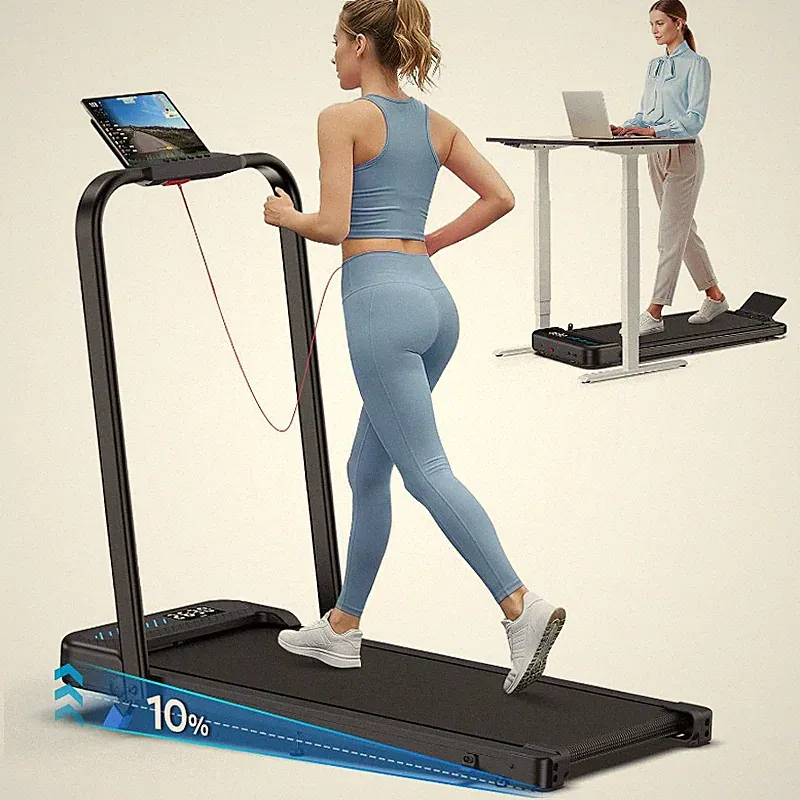 Laufband Klappbar 4 in 1 3,0PS LED-Anzeige Bis 150 kg Für Zuhause Büro