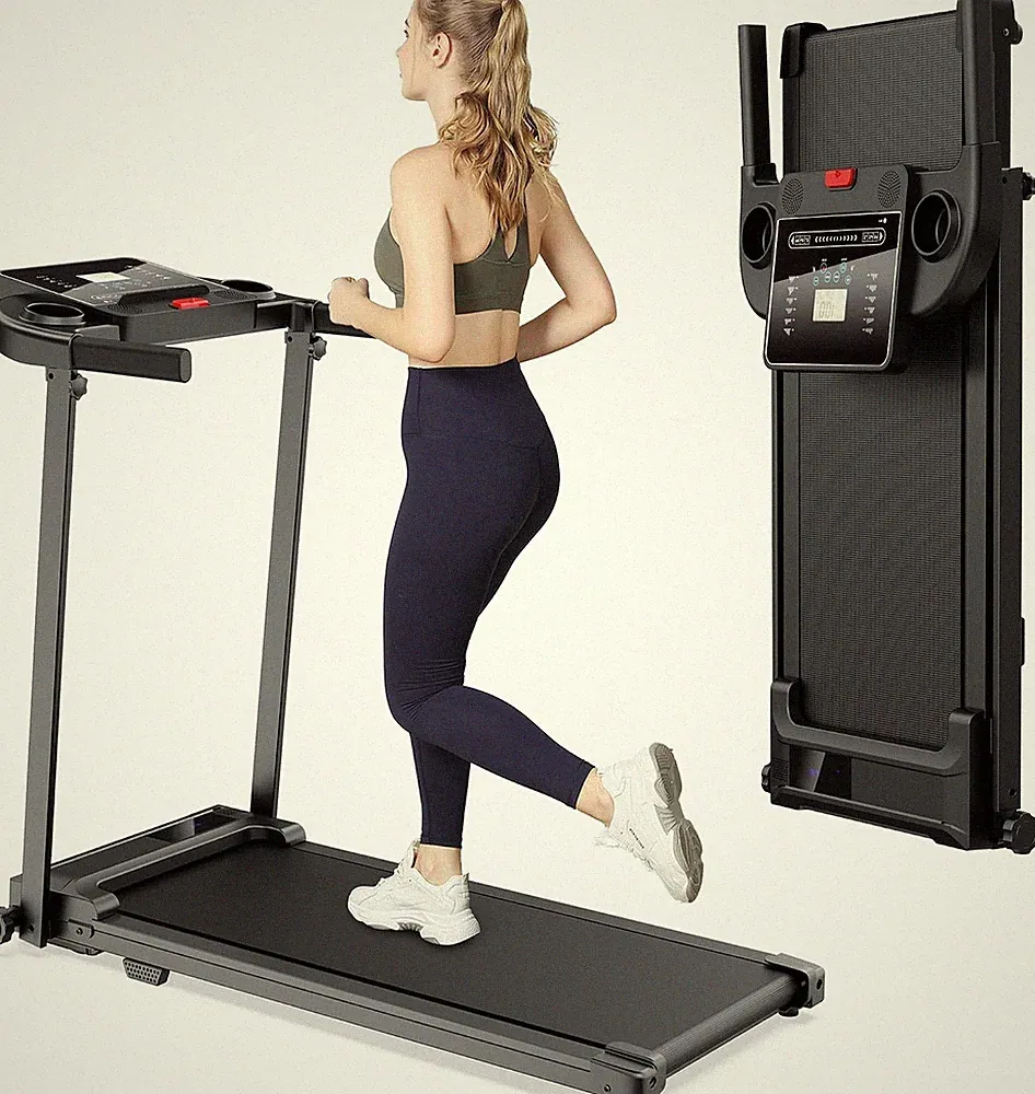 Laufband klappbar elektrisch 10 km h 12 Programme LED Anzeige kompakt
