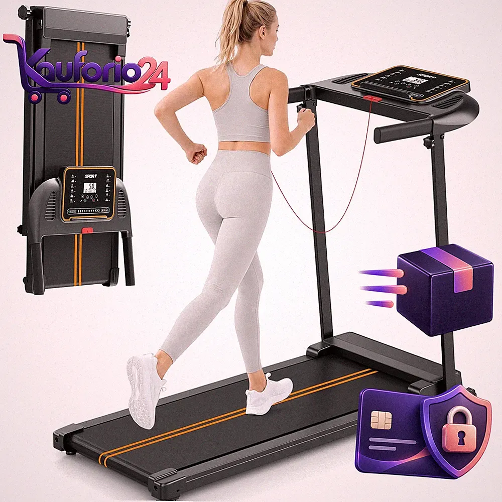 Laufband Klappbar Elektrisch 10 km/h Leise Walking Pad für Home Office Büro