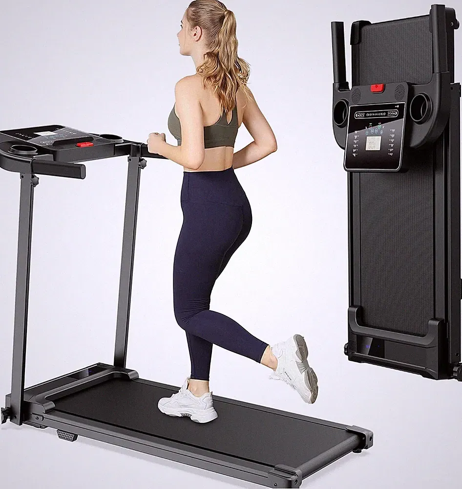 Laufband Klappbar Elektrisch 10Km/h Foldable Treadmill für Zuhause Büro Leise