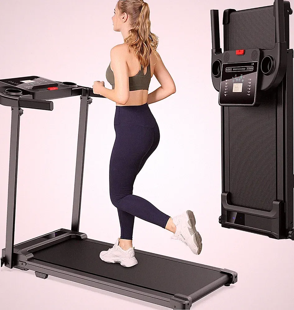 Laufband Klappbar Elektrisch 10Km/h Leise Klein für Zuhause Büro Tretmühle