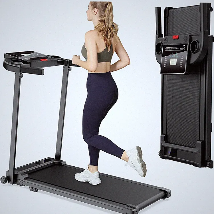 Laufband Klappbar für Zuhause 10Km h - Elektrisches Walking Pad mit 12, Leise