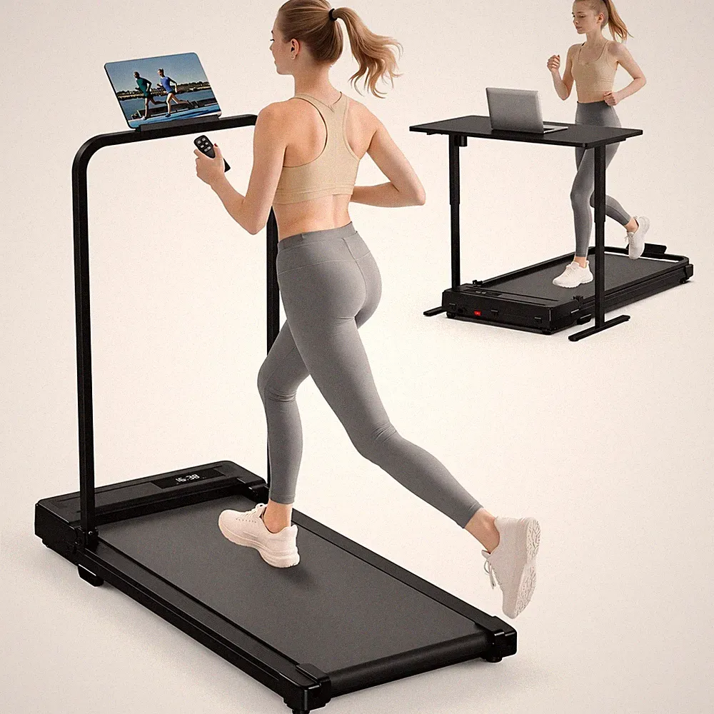 Laufband Klappbar für Zuhause 6 km h mit LED-Display und Fernbedienung, 120 kg