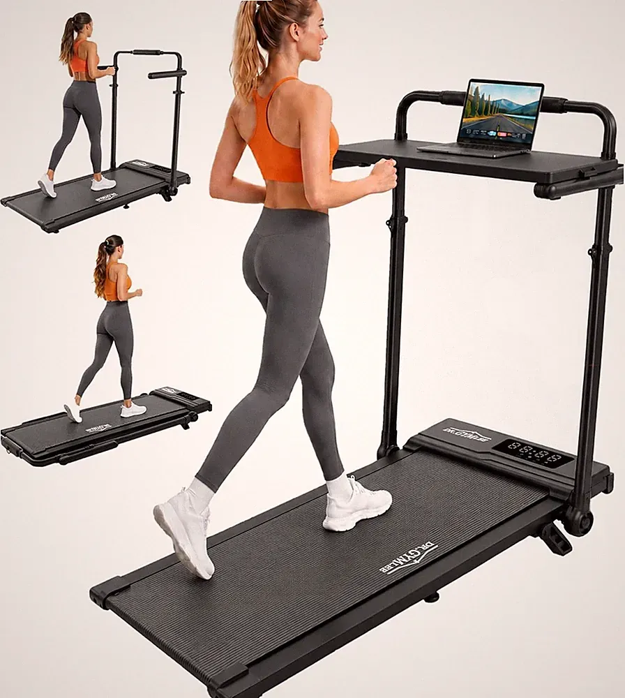 Laufband klappbar für Zuhause mit 7% Steigung 1-12 km/h leises 2,5HP Motor
