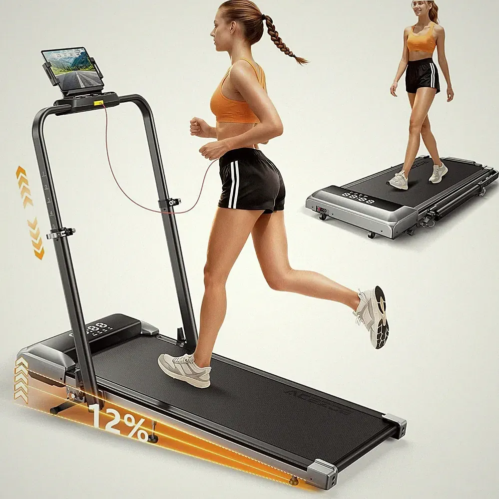 Laufband klappbar mit Neigung 12% 2,5 PS 136kg 102x40cm für Zuhause & Büro
