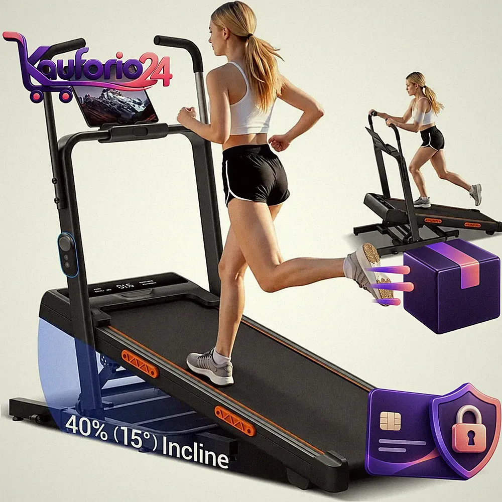 Laufband Klappbar mit Steigung für Zuhause Walking Pad Fitnessgerät