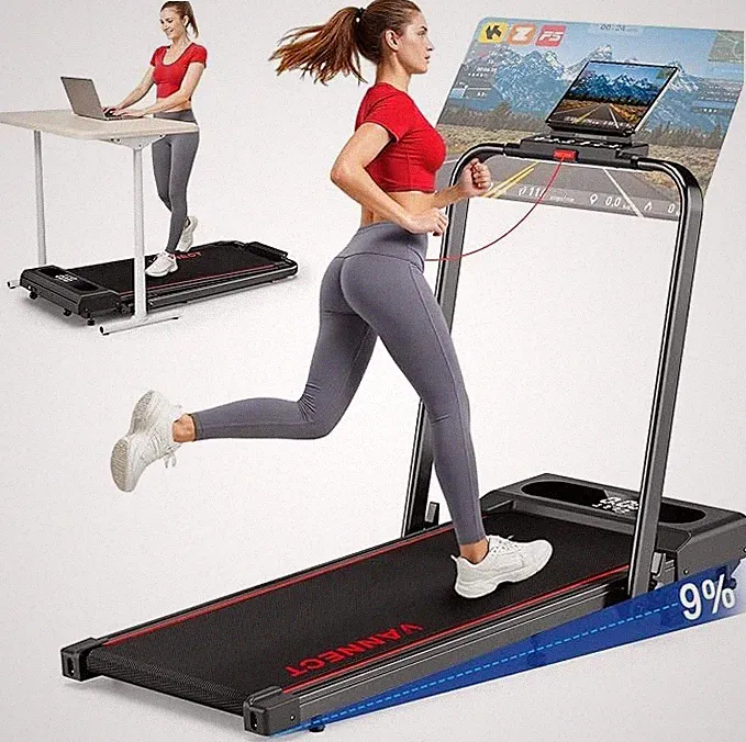 Laufband Klappbar Walking Pad Fitnessgerät 12km/h Steigung 150kg Leise Heimtrain