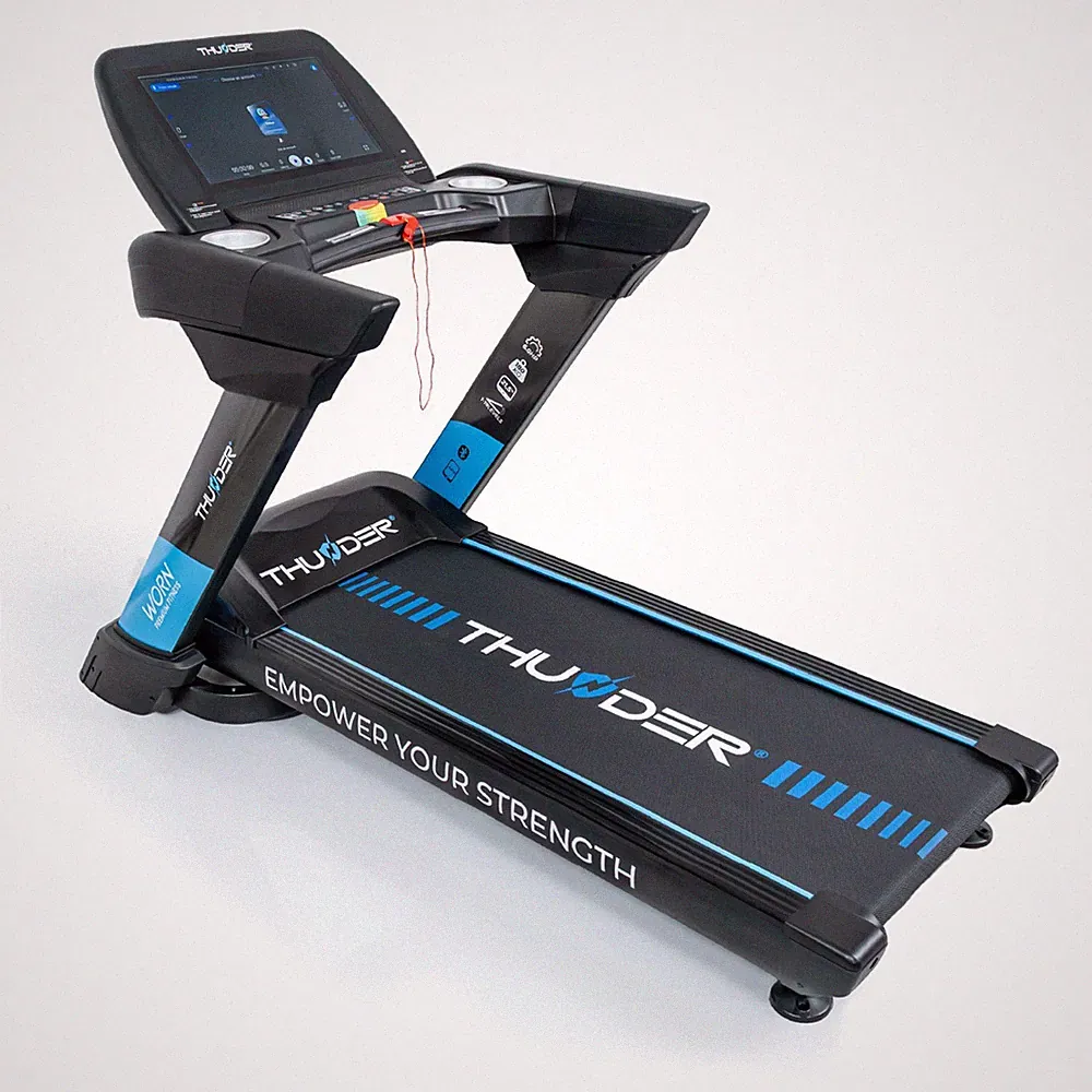 Laufband Profi 25kmh 6PS AC Motor 21,5" TFT Android Bluetooth 180kg THUNDER