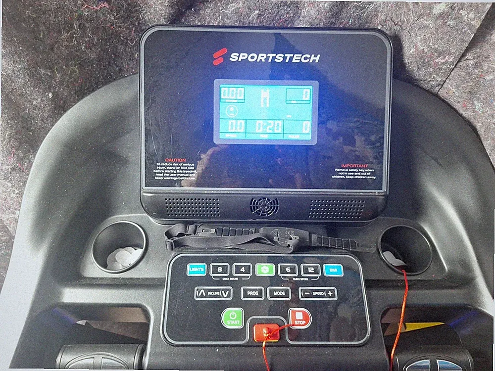 Laufband Treadmill elektrisch klappbar gebraucht F37 Schwarz