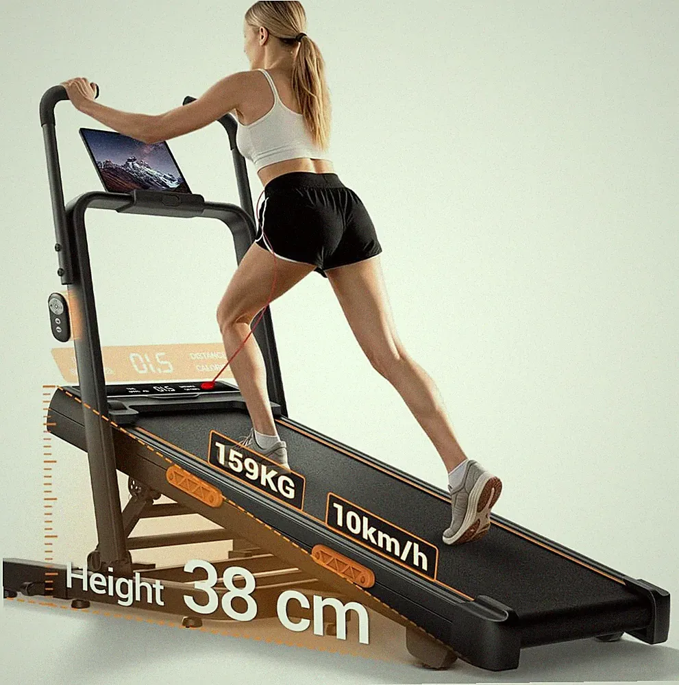 LONTEK Walking Pad Laufband Mit Steigung,Laufband Für Zuhause 10KM/H