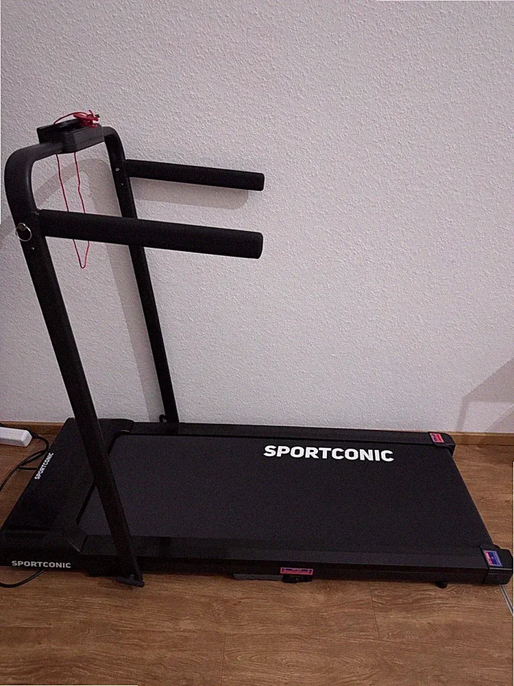 Sportconic Laufband 3-in-1, Klappbares Laufband für Zuhause bis 12 km/h, mit 6%