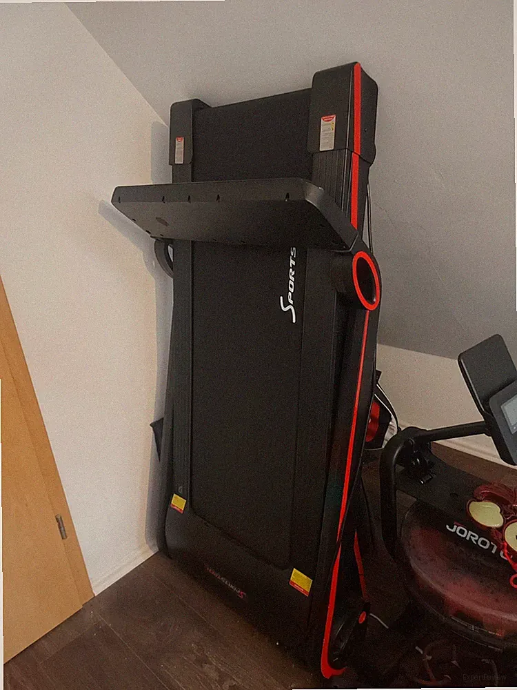 Sportstech Laufband F17 (klappbar), schwarz rot, kaum benutzt