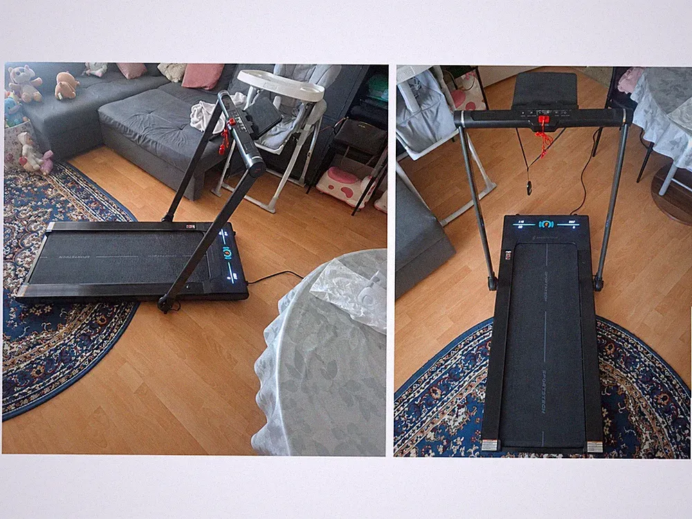 Sporttech, 2 in 1 Laufband, sWalk Plus mit manueller Steigung