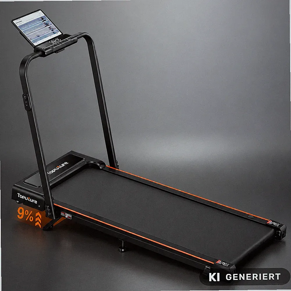 Toputure Laufband 9 % Neigung bis 12 km/h LED-Anzeige Fernbedienung NEU OVP