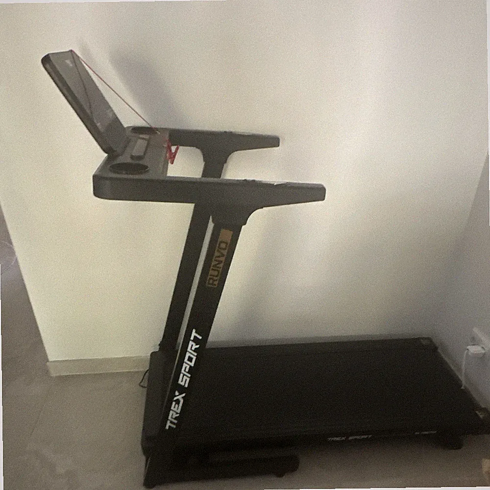 TREX SPORT RUNND elektrisches Laufband klappbar 12 Programme 15 km/h schwarz