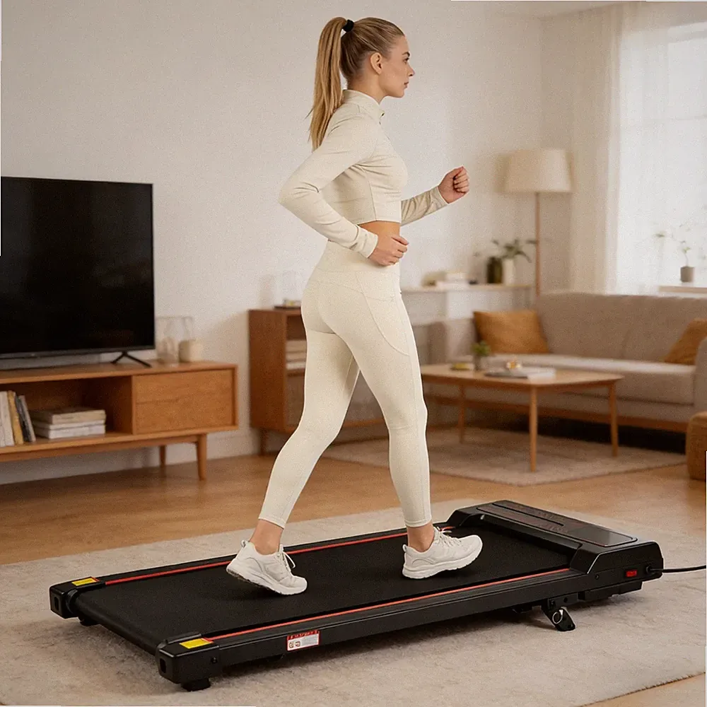 Vankel Laufband klappbar 6 km/h mit Steigung Walking Pad Heimtrainer Fitness DE