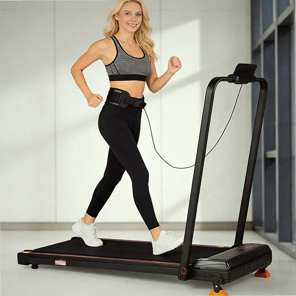 Vankel Laufband klein für zur hause Walking Pad mit Steigung 1-12 km/h bis 120kg
