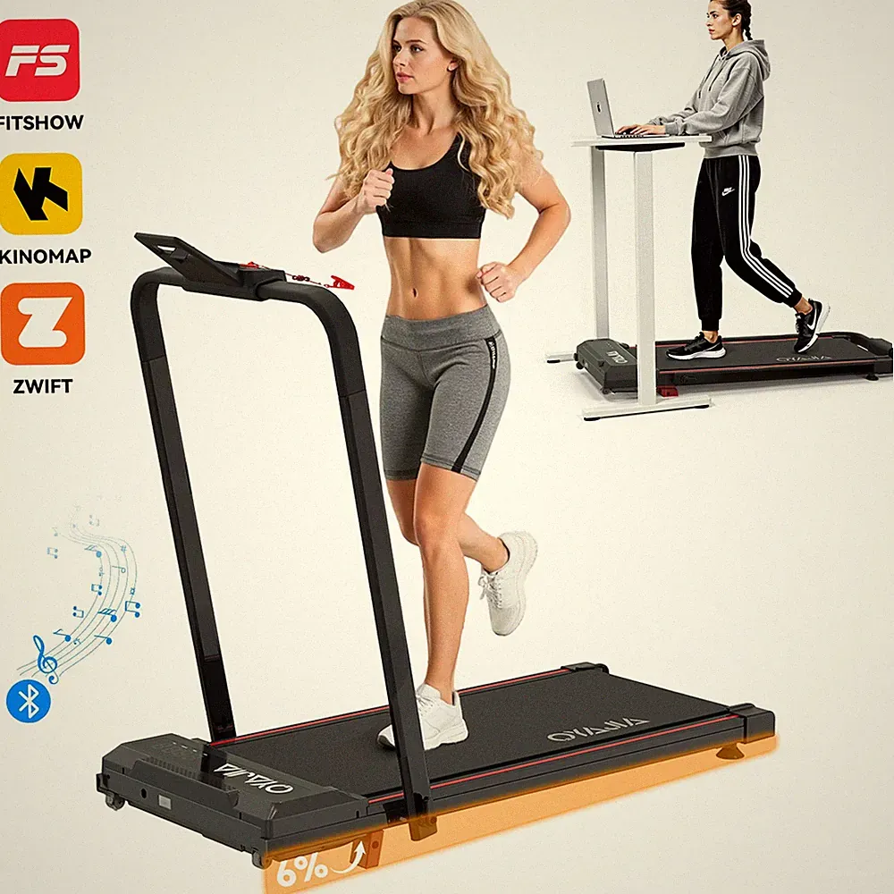 Walking Pad Laufband klappbar, 12 km/h, leiser Motor, App-Steuerung